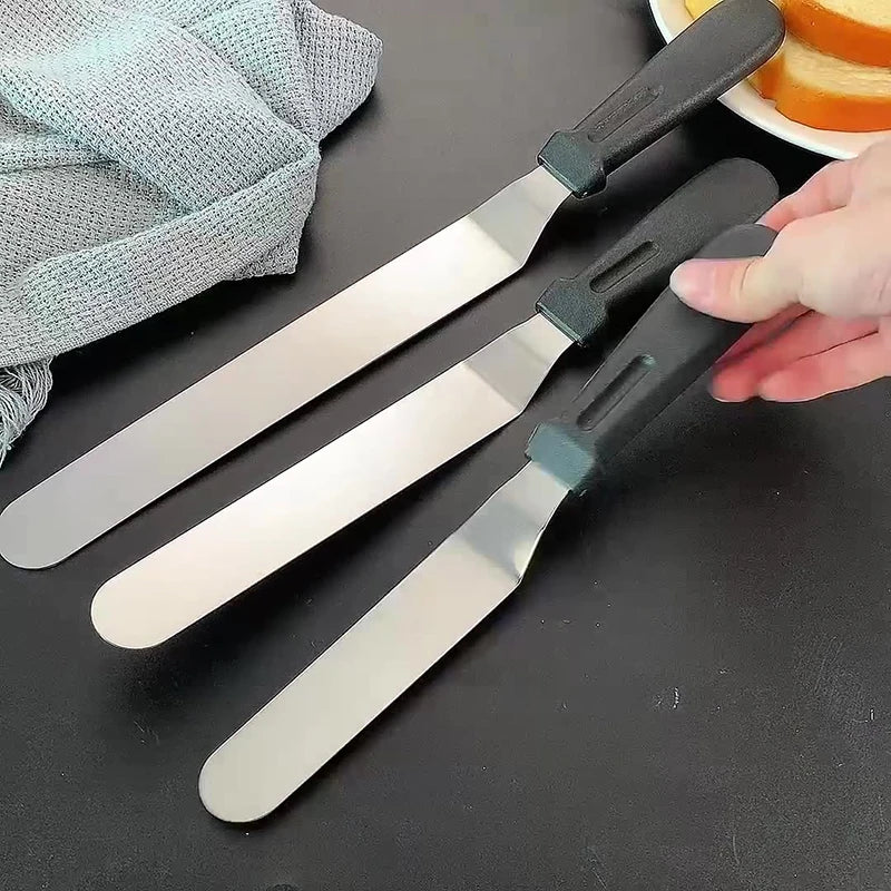 Stainless Steel Cake Decorating Spatula 6–12 Inch | Frosting Cake Decorating Spatula QXL