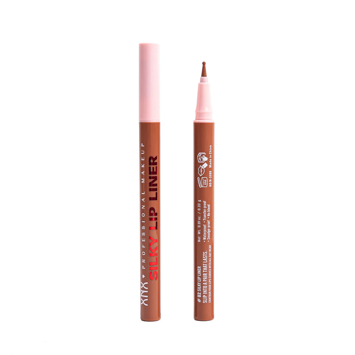 Waterproof Matte Lip Liner Pencil | Nude Pink Brown Long-Lasting Lip Liner Pencil QXL