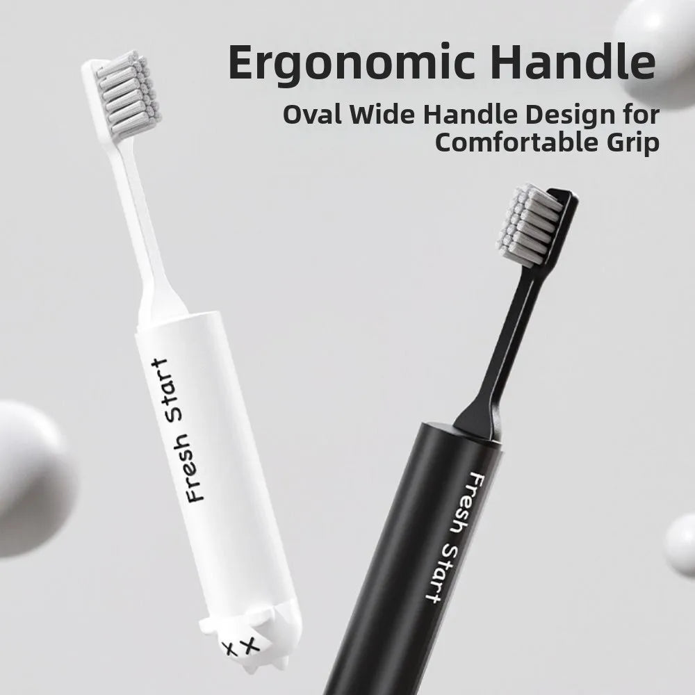 Foldable Travel Toothbrush | Soft Bristle Portable Dental Brush Travel Toothbrush QXL