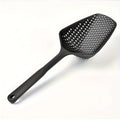 Large Slotted Spoon Strainer | PP Colander Spatula Kitchen Tool Slotted Spoon Strainer QXL Black