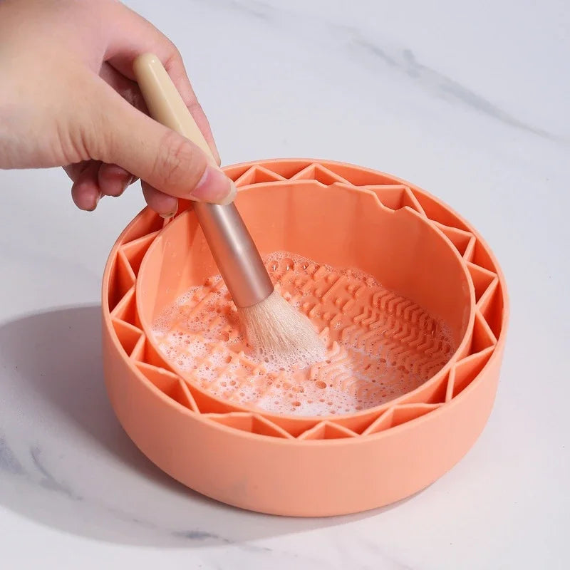Silicone Makeup Brush Cleaner Scrubbing Pad & Cleaning Mat Brush Cleaner Pad QXL