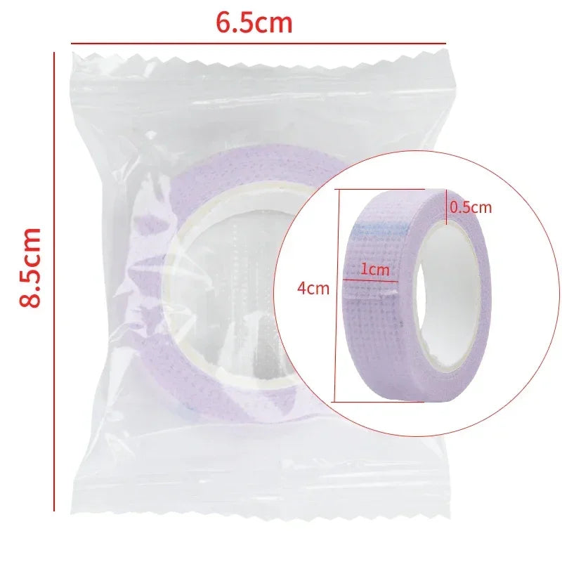 5-Roll Eyelash Extension Tape & Under Eye Pads | Breathable Lash Extension Tape QXL