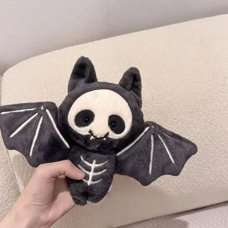 Kawaii Plush Skull Bat Keychain | Halloween Bag Charm Pendant Plush Keychain Pendant QXL