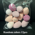 Extra Large Makeup Sponge Puff – Wet & Dry Foundation Blender Makeup Sponge Puff QXL Random colors 12pcs