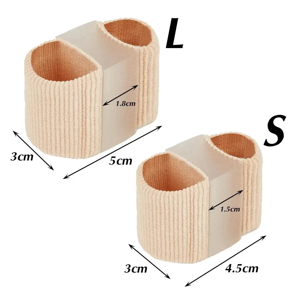Silicone Two-Toe Separator & Straightener | Toe Corrector Toe Separator QXL