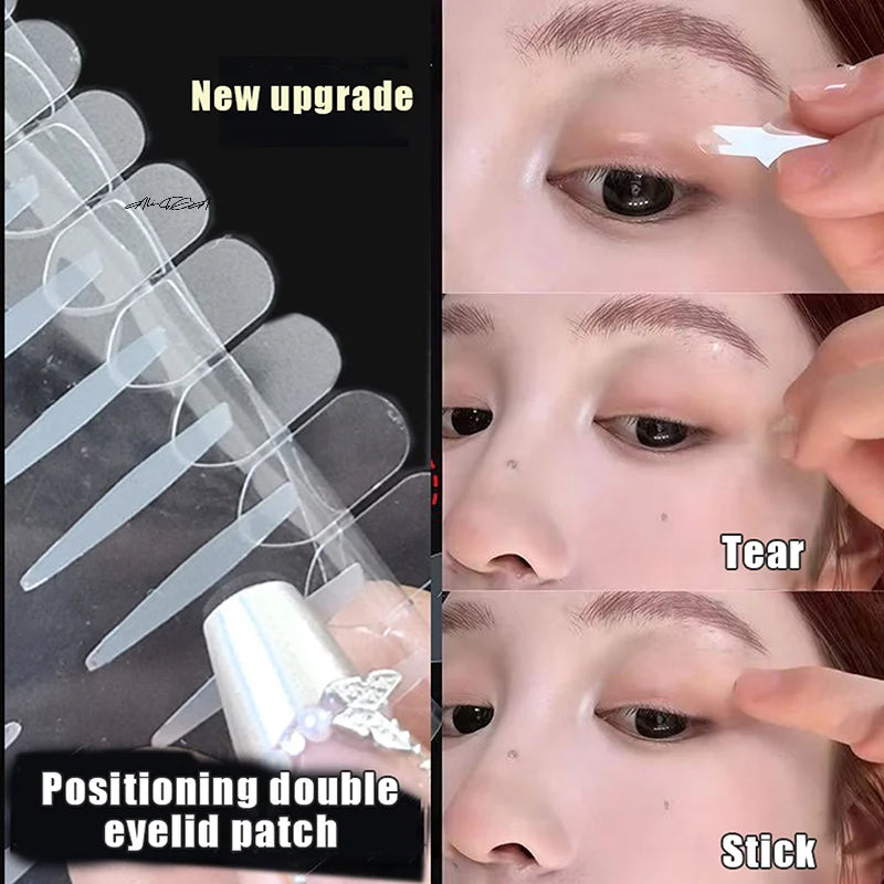 Invisible Double Eyelid Stickers with Handle | 96–320 Patches Eyelid Tape Stickers QXL