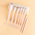 LUXEBLEND 10-Pc Beginner Makeup Brush Set with Storage Bag Makeup Brush Set QXL 10pcs and bag