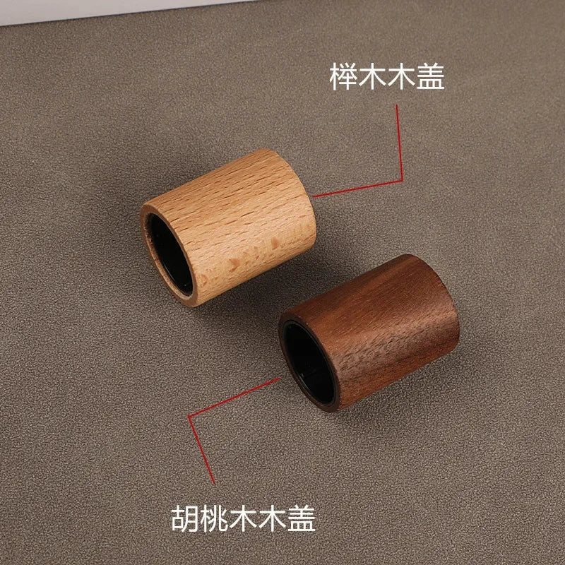 30ml Refillable Glass Perfume Spray Bottle with Walnut Cap Perfume Spray Bottle QXL