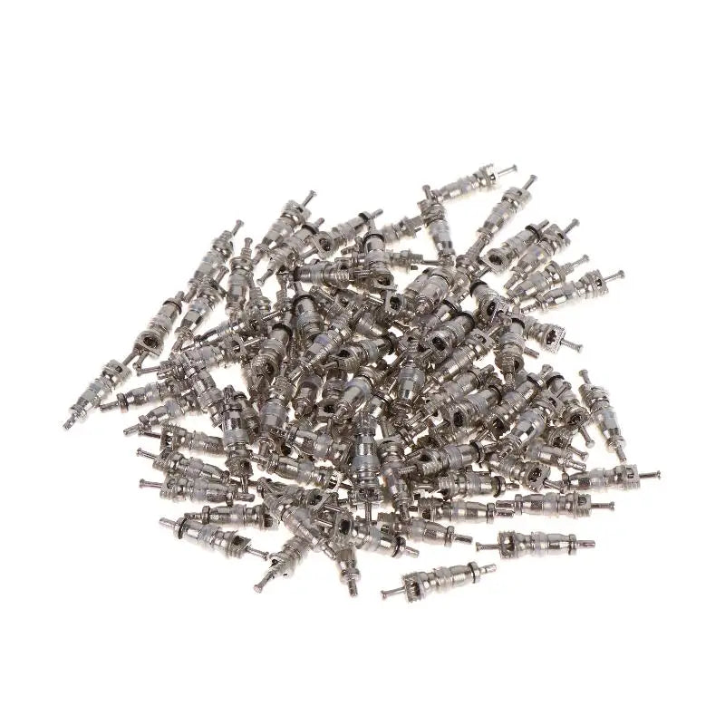 100-Pack R12 Schrader Valve Cores | Auto AC, HVAC & Bike Valve Core Set QXL