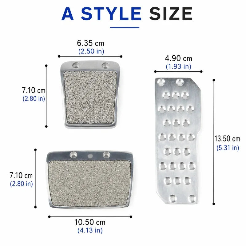 Aluminum Sport Pedal Cover Set – Honda Civic & Fit | Anti-Slip Car Pedal Cover Set QXL