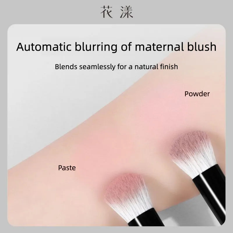 Slanted Blush & Contour Brush | Ultra Soft Synthetic Bristles Contour Makeup Brush QXL