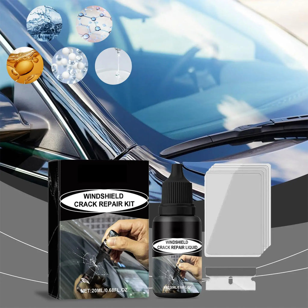 Nano Windshield Repair Kit | Car Glass Scratch & Crack Fix Windshield Repair Kit QXL