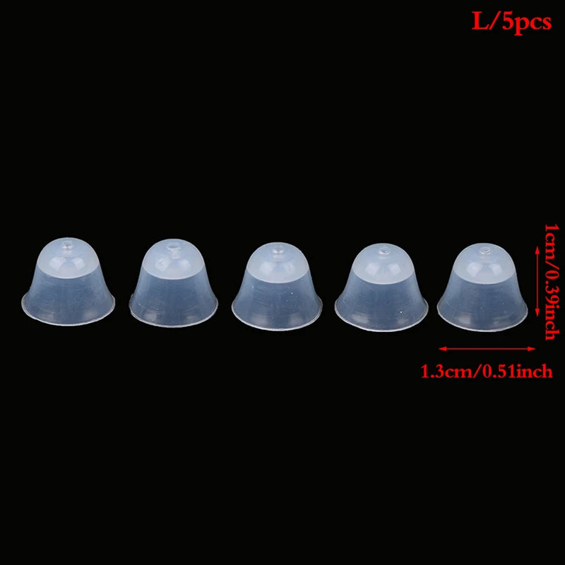 5-Pack Silicone Hearing Aid Closed Dome Ear Tips Replacement Hearing Aid Accessories QXL L