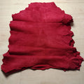 Red Frosted Sheepskin Leather 0.8–1mm | DIY Craft Fabric Leather Craft Fabric QXL 19x30cm China Mainland