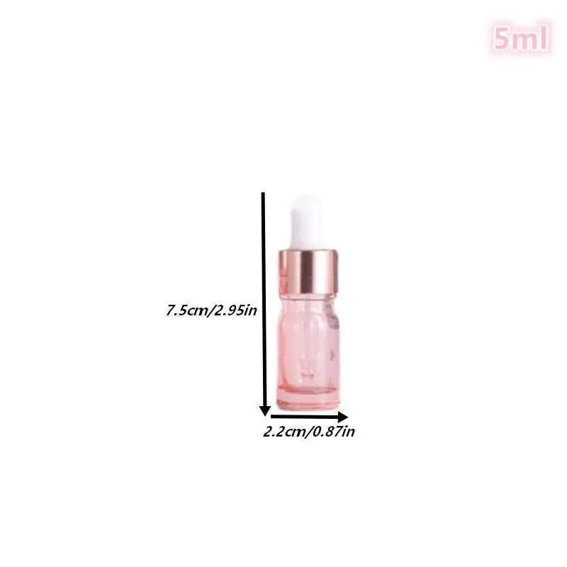 Glass Dropper Bottles 5–100ml Rose Gold Lid | Essential Oil Glass Dropper Bottle QXL 5ml