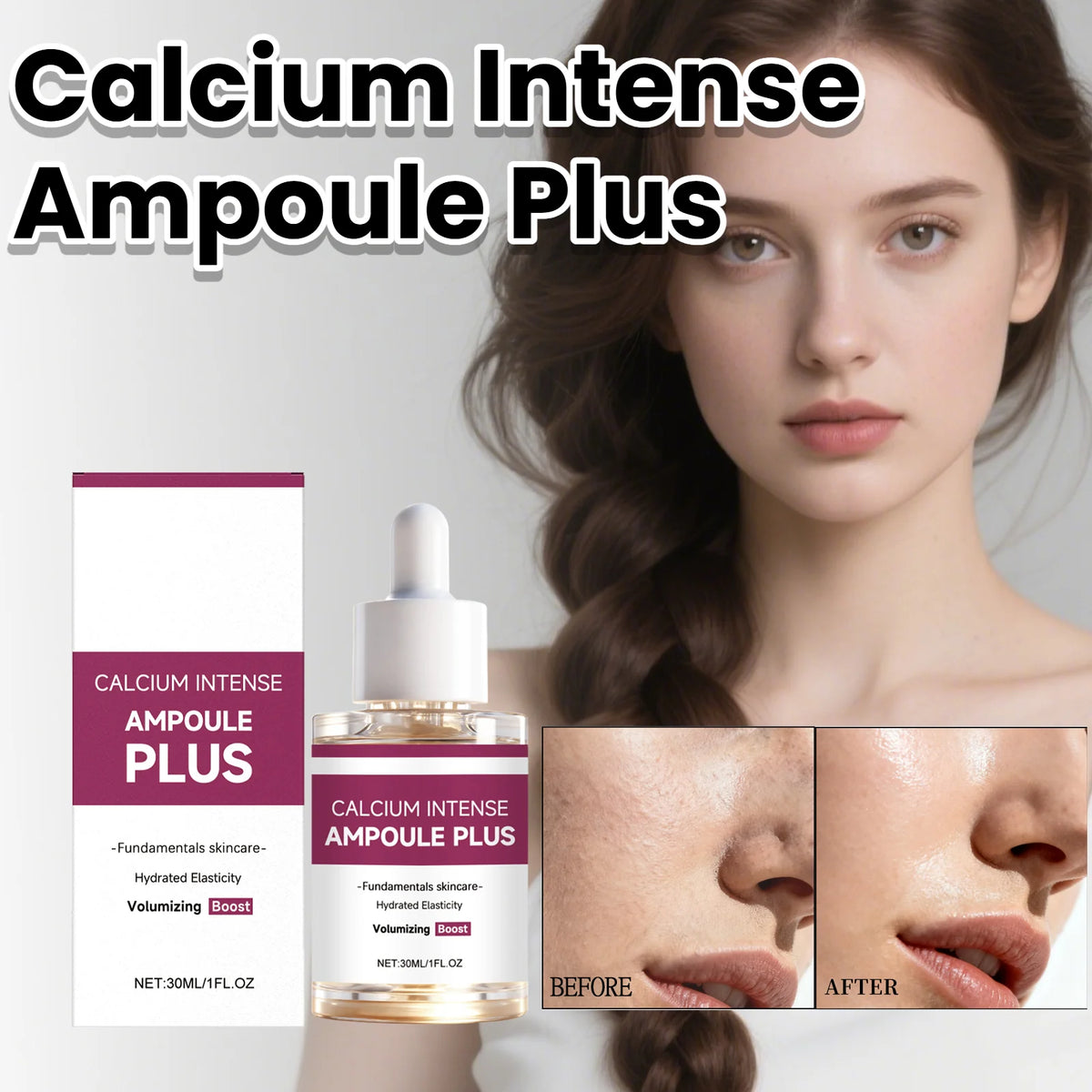 Eelhoe Calcium & Collagen Face Serum – Firming & Hydrating Face Serum QXL