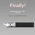 26° Slant Edge Nail Clipper | Anti-Splash Eagle Beak Trimmer Nail Clipper QXL Black