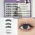 Glueless Self-Adhesive Cluster Lashes | Natural Curly DIY Cluster False Lashes QXL GX3033-04