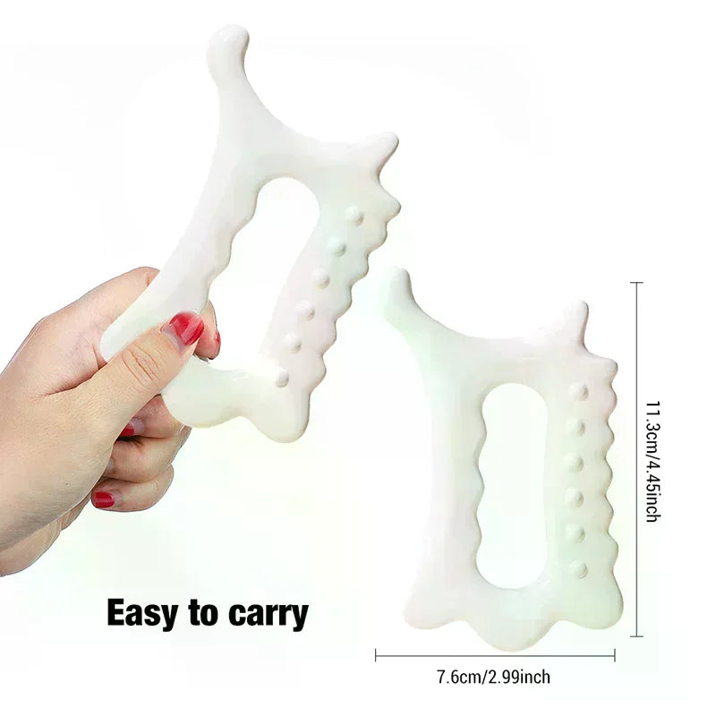 YOVIP Resin Gua Sha Board | Full Body & Facial Scraping Tool Gua Sha Scraping Board QXL