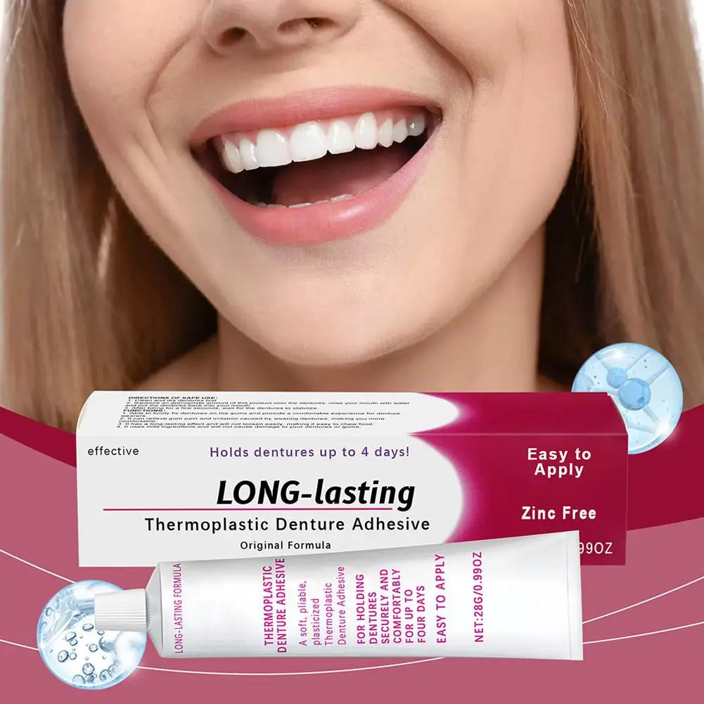 Denture Fix Adhesive Cream – Strong Hold Denture Glue 20g Denture Adhesive Cream QXL