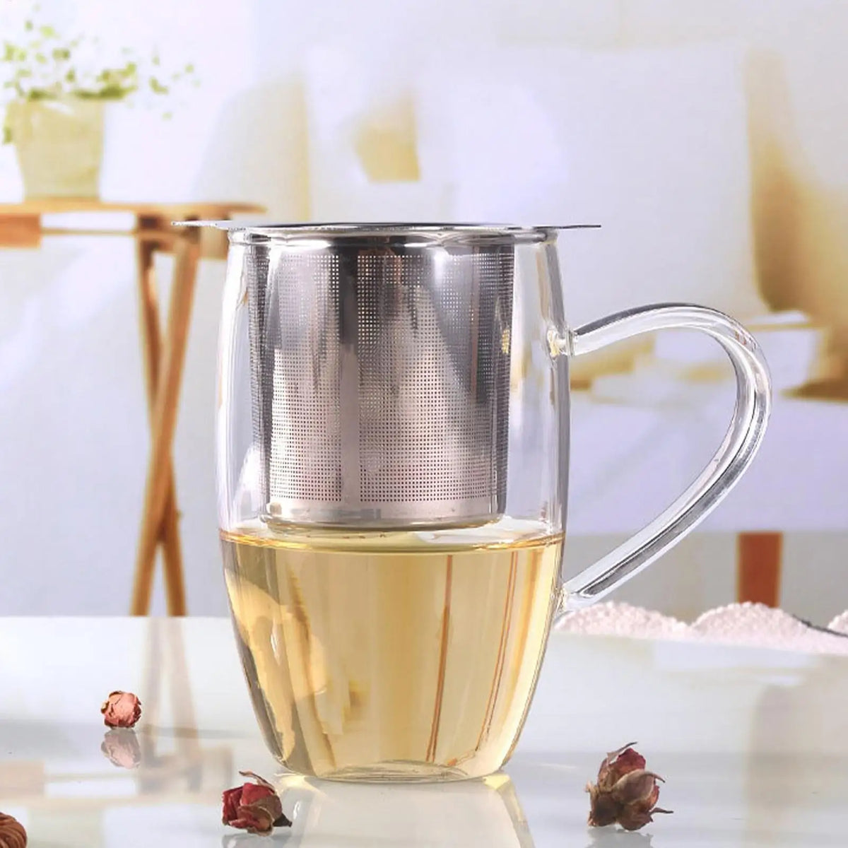 Stainless Steel Loose Leaf Tea Strainer & Multi-Use Infuser Tea Strainer Infuser QXL