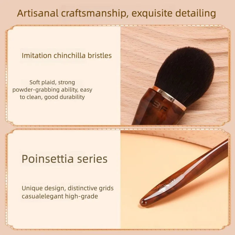 Soft Bristle Blush & Contour Makeup Brush | Synthetic Fiber Blush Contour Brush QXL