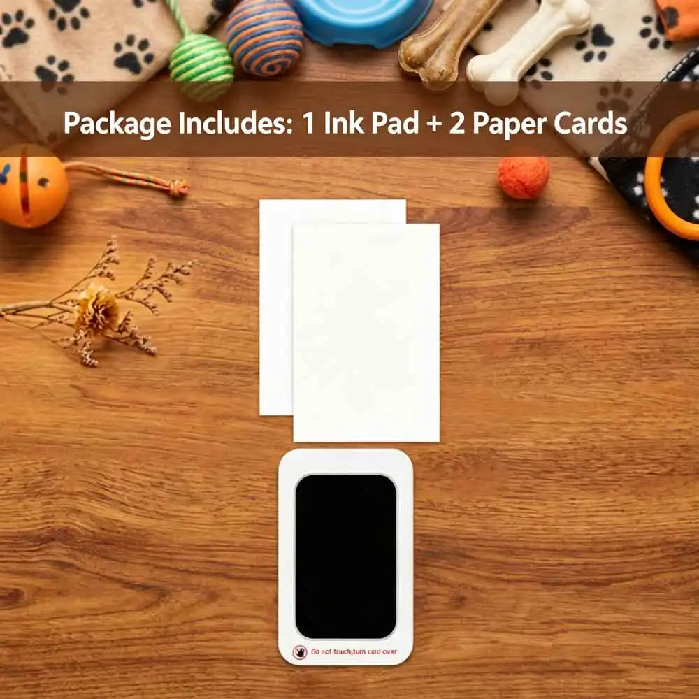 Non-Toxic Baby Handprint & Footprint Ink Pad Kit | Black Baby Keepsake Kit QXL