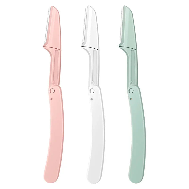 3-Pack Eyebrow Trimmer & Facial Hair Shaver for Women Eyebrow Trimmer Set QXL