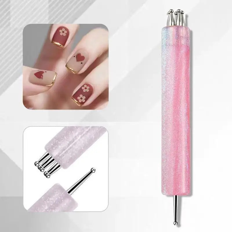 Double-End 5-Petal Flower Nail Dotting Pen | DIY Nail Art Nail Dotting Pen QXL