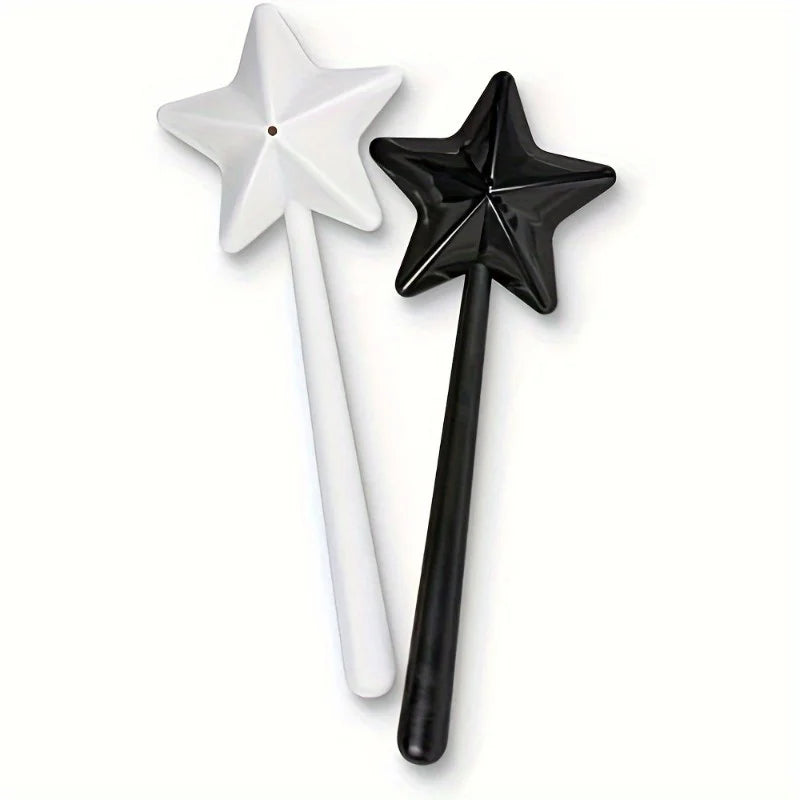 Magic Wand Star Salt & Pepper Shakers – 2-Pack Plastic Set Salt & Pepper Shakers QXL
