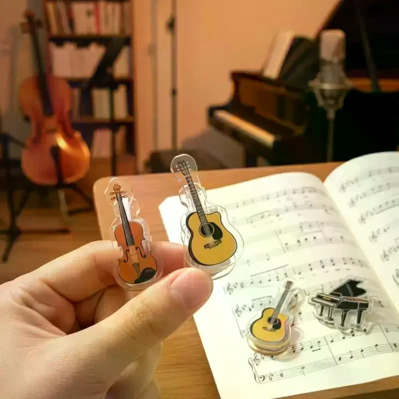 5-Pack Music Page Holder Clips | Piano & Guitar Book Marker Page Holder Clips QXL