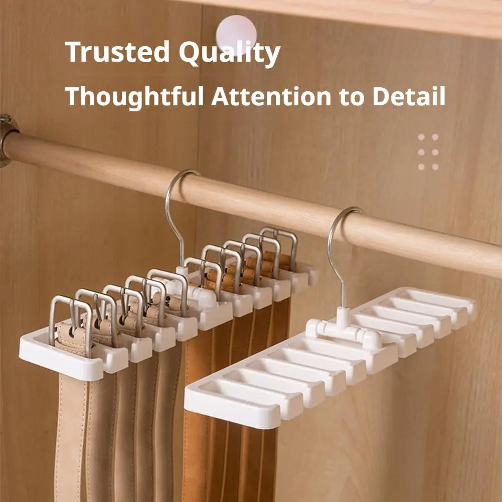 Belt & Tie Organizer Hanger | Wardrobe Scarf Rack Wardrobe Organizer Rack QXL