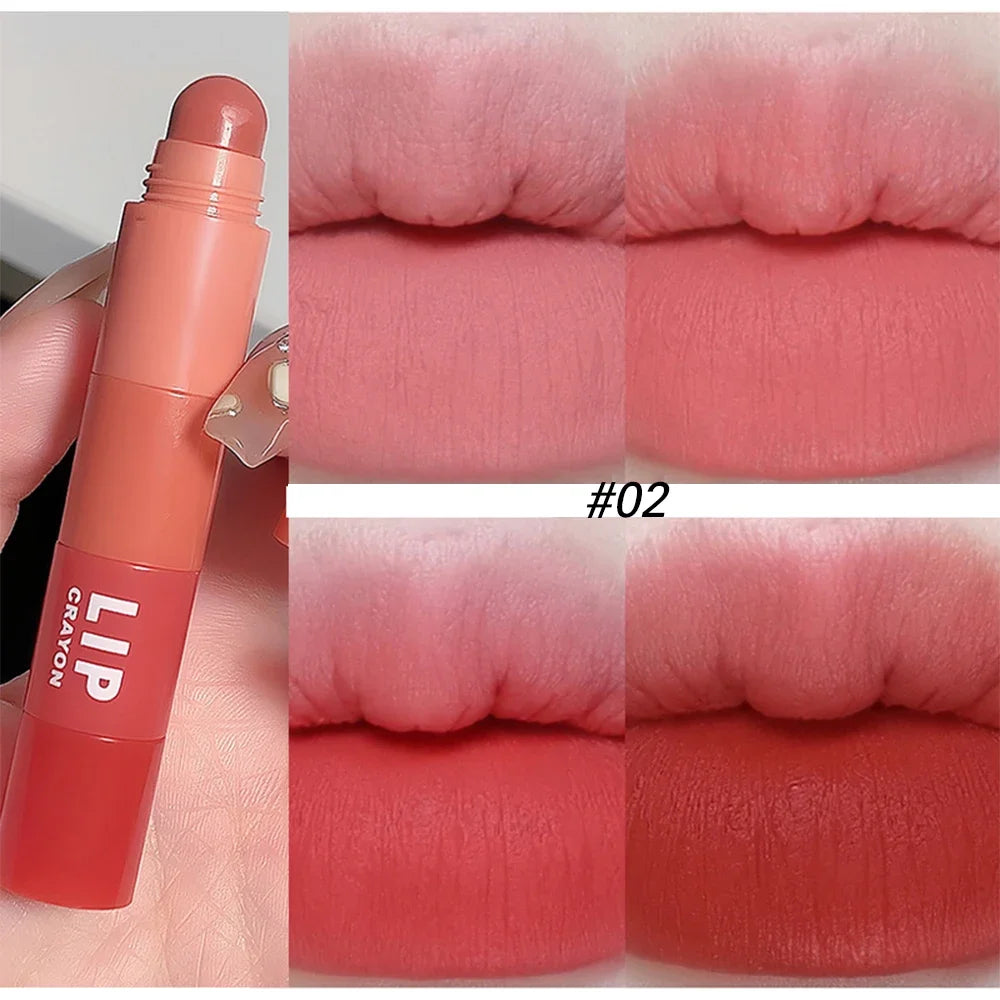 4-Piece Matte Crayon Lipstick Set | Waterproof Velvet Lip Tint Matte Crayon Lipstick QXL 02