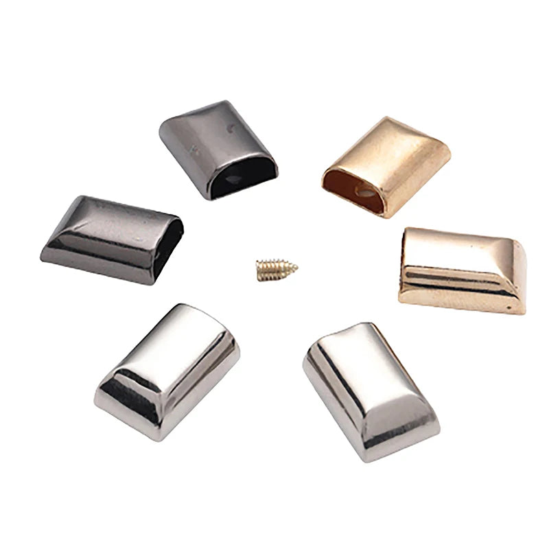 10-Pack Metal Zipper Tail Stoppers with Screw | DIY Craft Zipper Hardware QXL