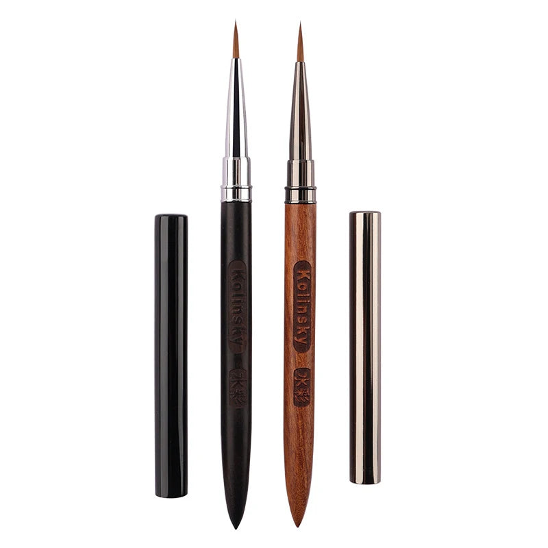 Wood Handle Triangular Nail Art Brush | Petal Liner Painting Pen Nail Art Brush QXL
