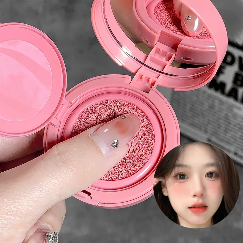 Tea Peach Cushion Blush | Low Saturation Everyday Brightening Cushion Blush QXL