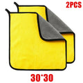 Microfiber Car Drying Towels 1/2/6-Pack | Double Layer Cloth Car Cleaning Towels QXL 30x30 2pc