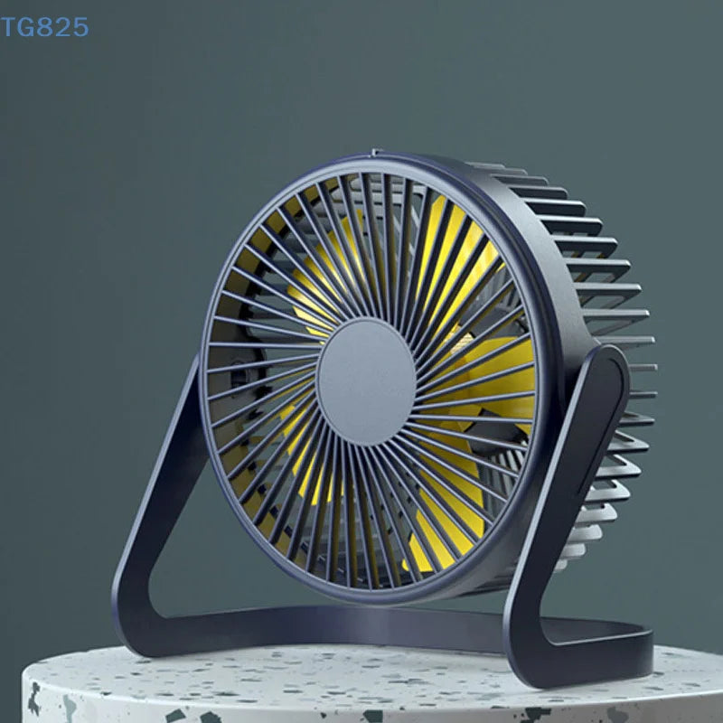 5-Inch USB Mini Desktop Fan | Quiet 360° Rotation Desk Cooler USB Desktop Fan QXL