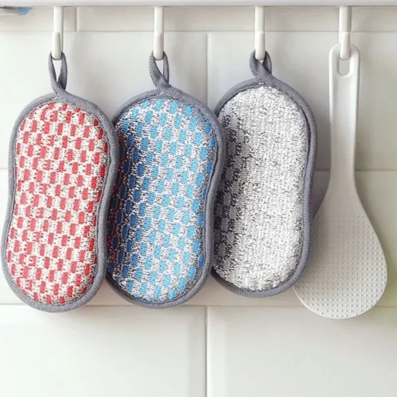 10-Pack Double-Sided Kitchen Sponge Scrubber Set Kitchen Sponge Scrubber QXL