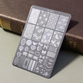 3D Lace Bow Nail Stamping Plate | Elegant Manicure Template Nail Stamping Plate QXL C