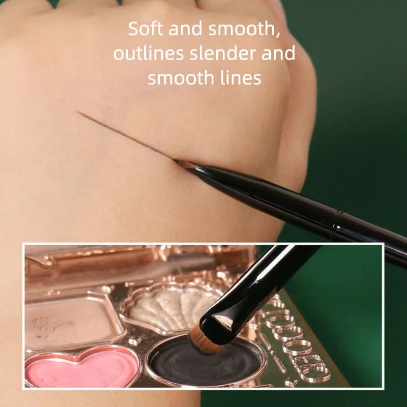 M41 Crescent Sickle Eyeliner Brush | Ultra-Fine Precision Tip Eyeliner Brush QXL