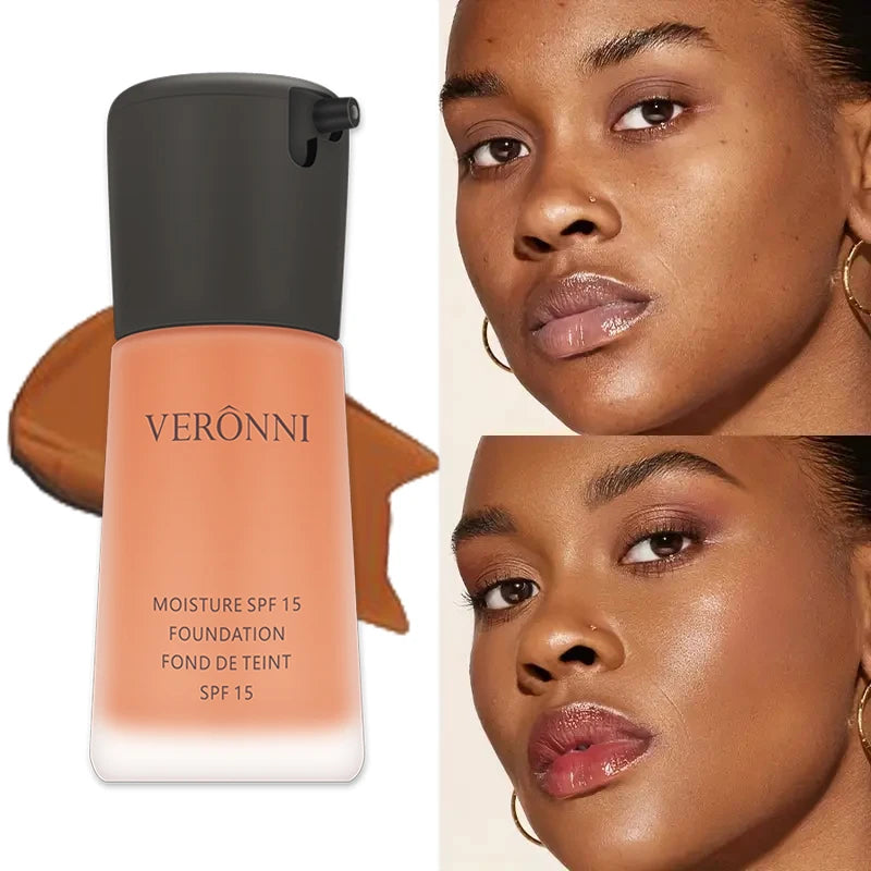 VERONNI Matte Liquid Foundation Full Coverage BB Cream 30ml Liquid Foundation QXL