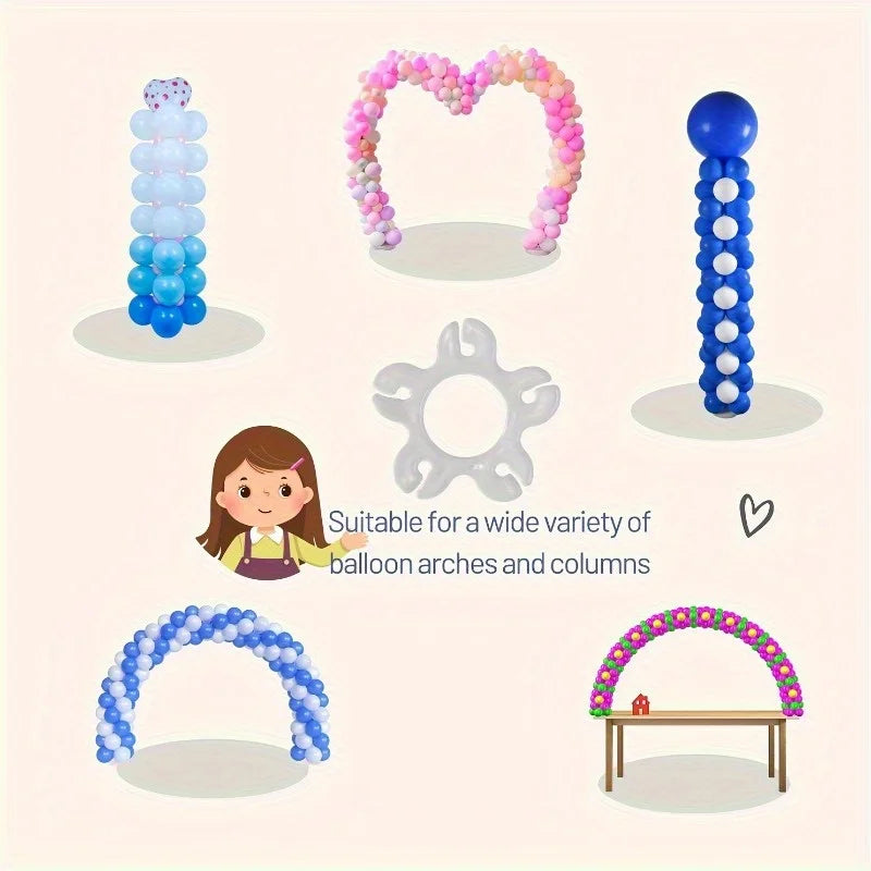 Plum Blossom Balloon Arch Clip & Ring Buckle | Party Décor Balloon Arch Clip QXL
