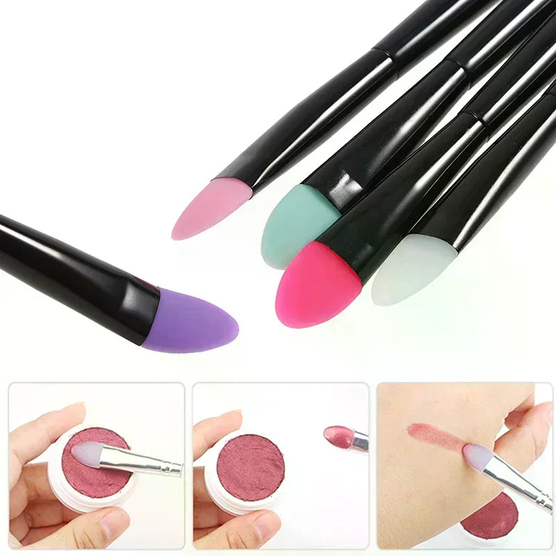 YOVIP Silicone Eyeshadow & Lip Brush – Food-Grade Applicator Silicone Makeup Brush QXL