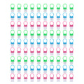 90-Pack Soft Nail Dust Cleaning Brush Rings | Manicure Tool Nail Cleaning Brush QXL Default Title