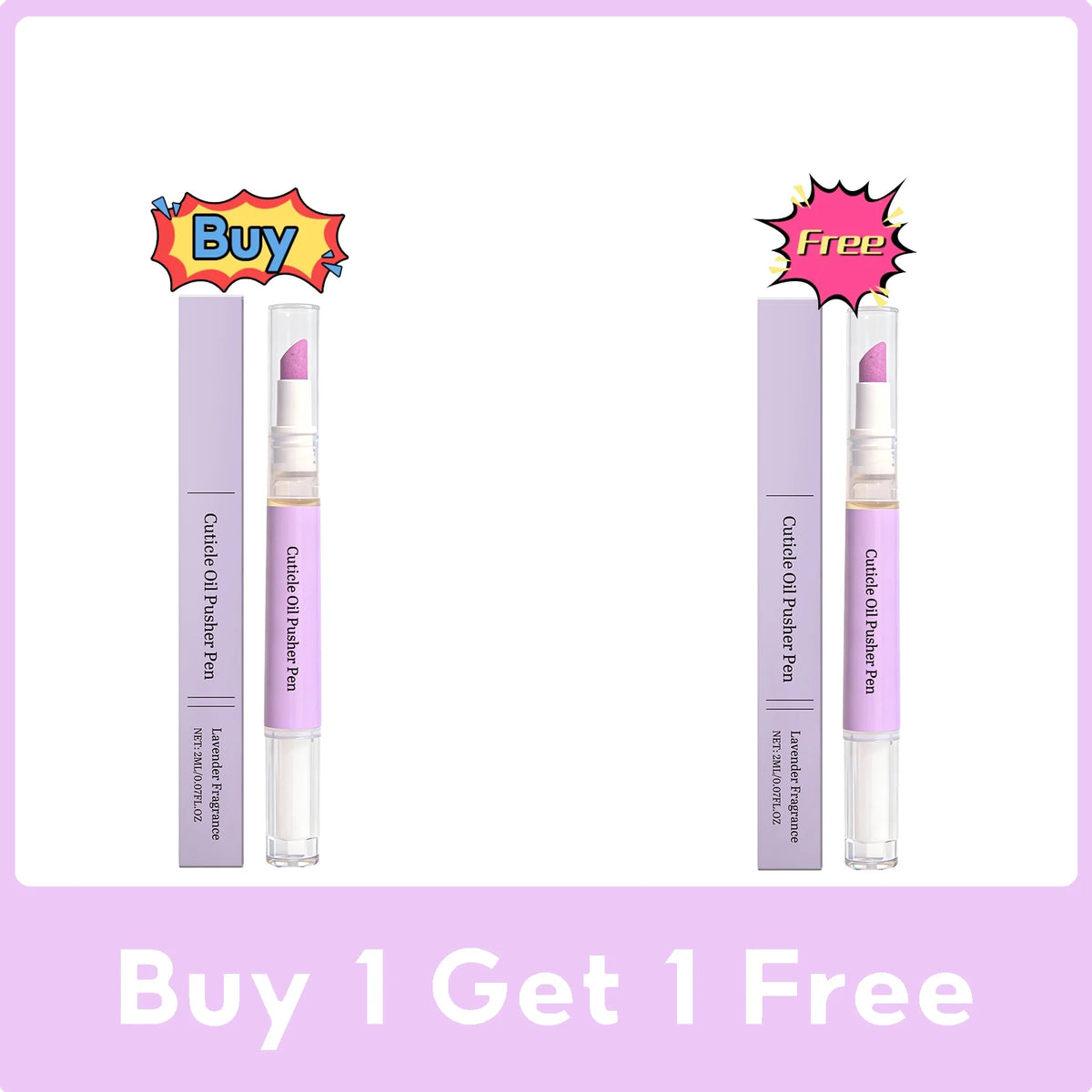 Cuticle Oil Pusher Pen | Nail Nourishing Treatment 2ml Cuticle Oil Pen QXL Buy 1 Get 1 Free