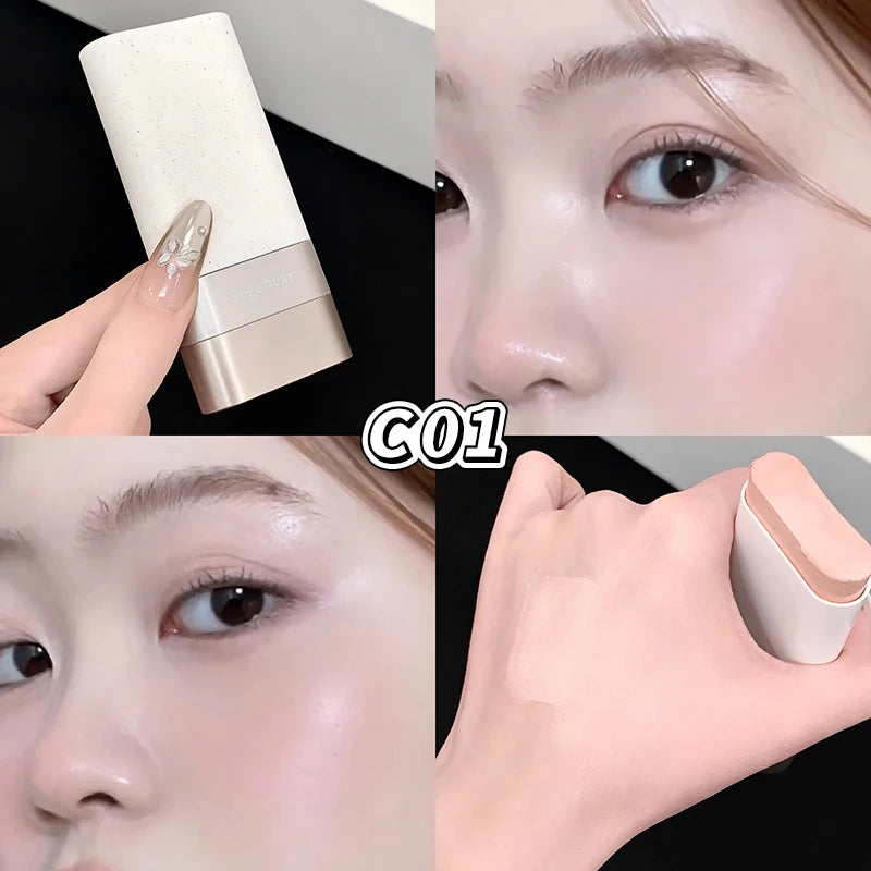 Double-Ended Foundation & Concealer Stick | Moisturizing Foundation Concealer Stick QXL GX1613-C01