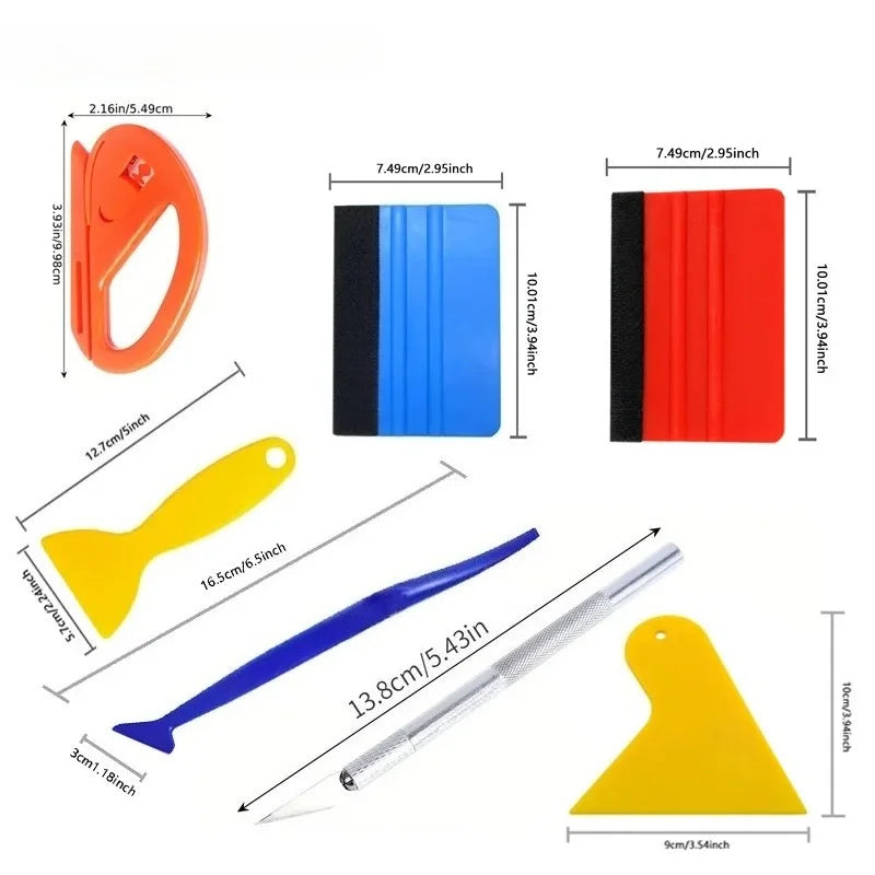 Car Vinyl Wrap Scraper Kit | Window Film Tool Set Vinyl Wrap Tool Kit QXL