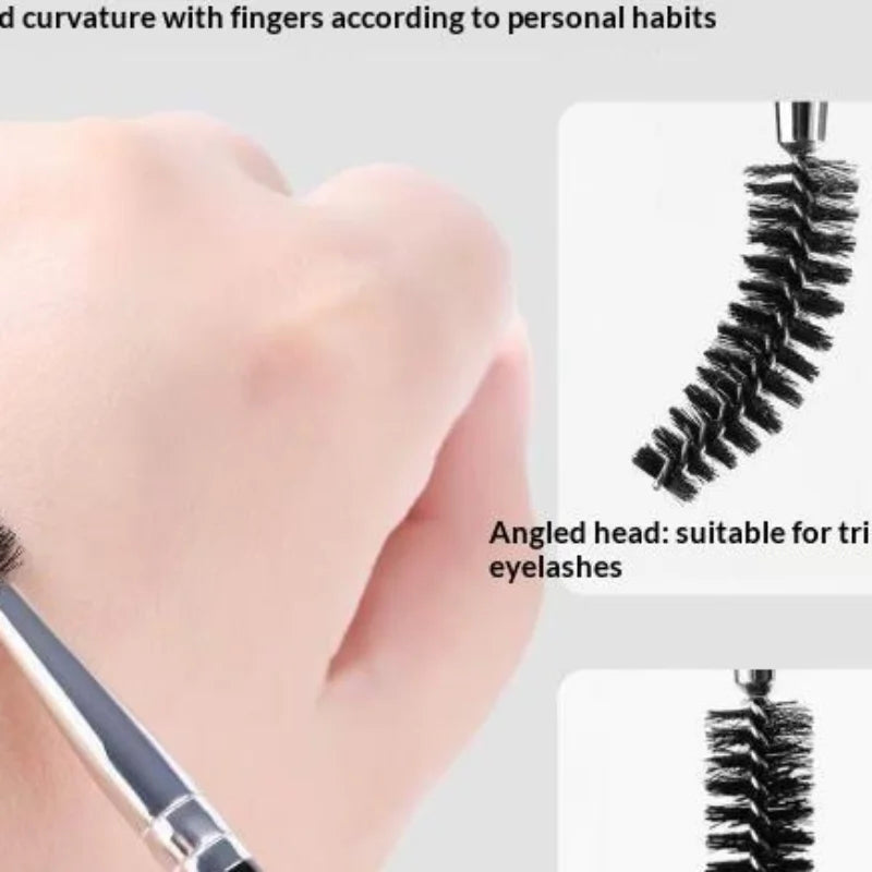 2-in-1 Dual-Ended Eyebrow Brush & Spoolie | Angled Brow Tool Eyebrow Brush QXL