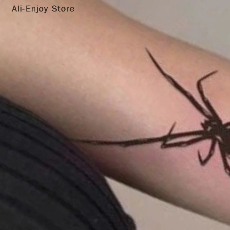 Spider Waterproof Temporary Tattoo Sticker | 1–2 Week Wear Temporary Tattoo Sticker QXL